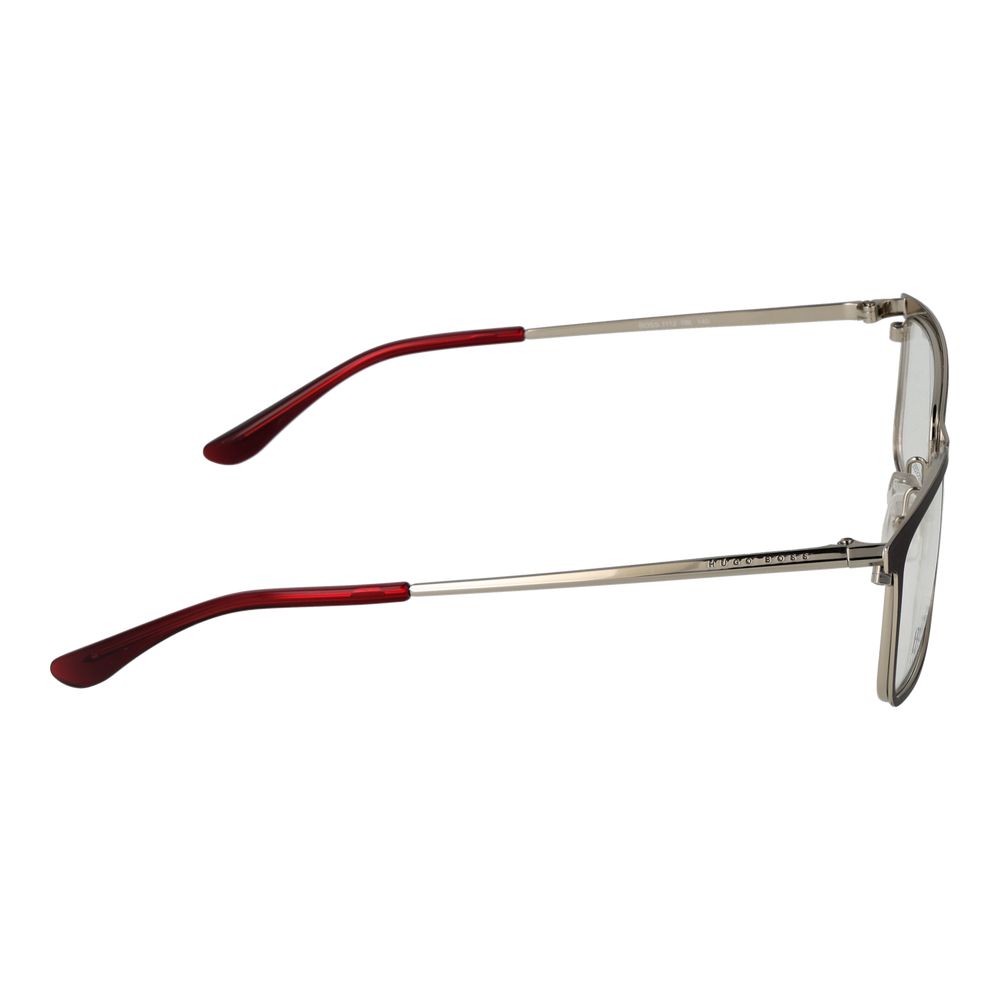 Gafas (montura) Hugo Boss burdeos de acero inoxidable