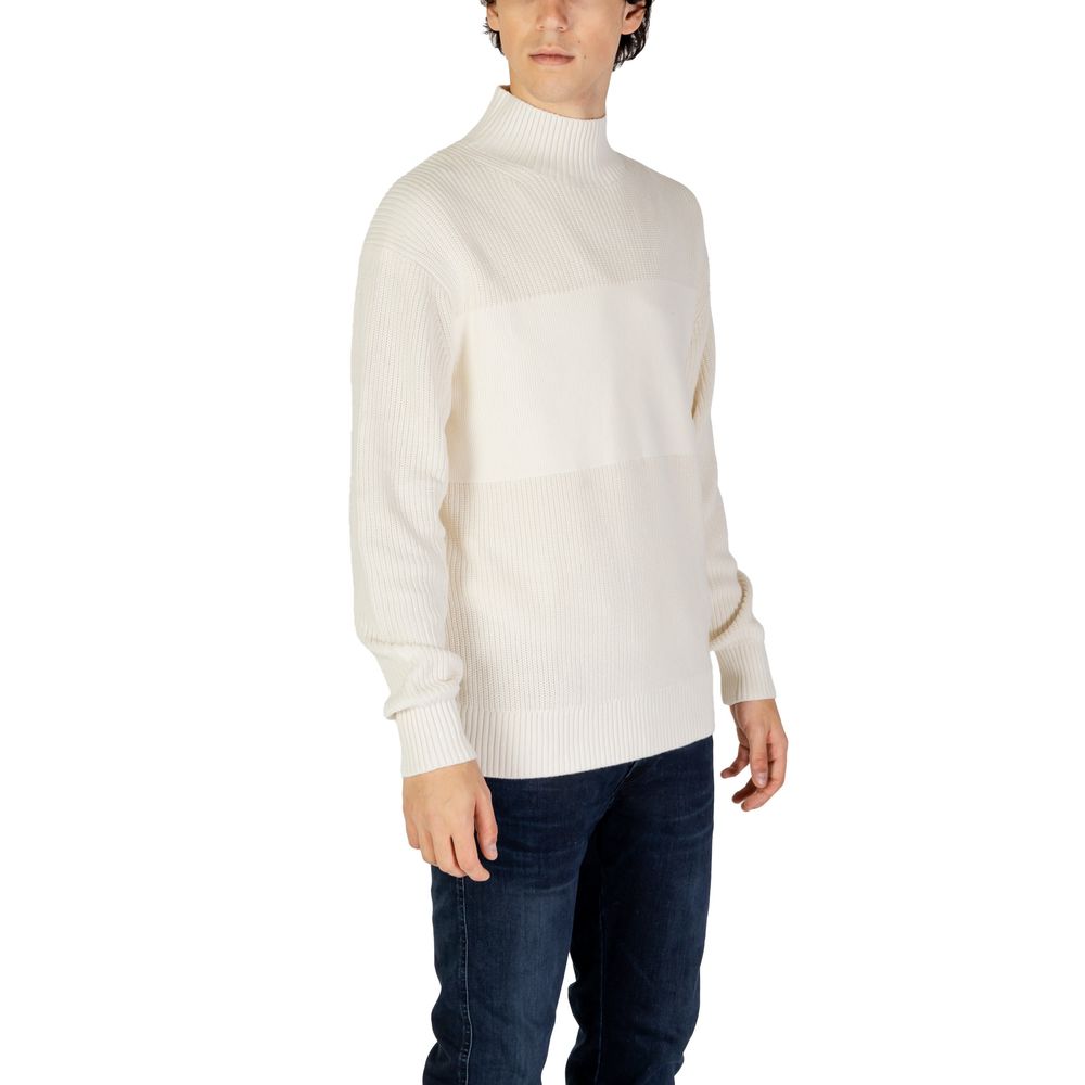 Sudadera de algodón beige Calvin Klein Jeans