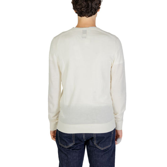 Sudadera Calvin Klein de lana reciclada color crema