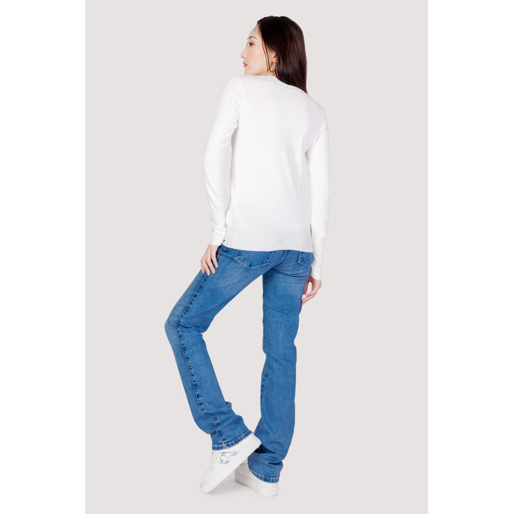 Sudadera de algodón blanca Guess