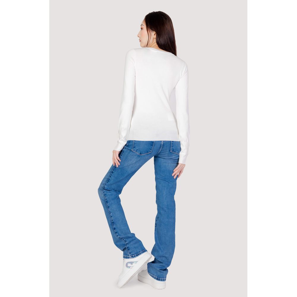 Sudadera de algodón blanca Guess