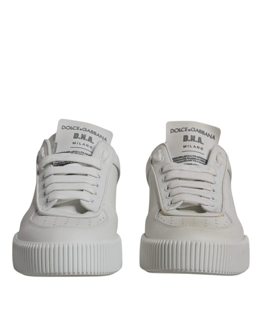 Zapatillas Dolce & Gabbana Miami Bajas de Cuero Blancas
