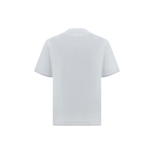 Camiseta de algodón blanca Brunello Cucinelli