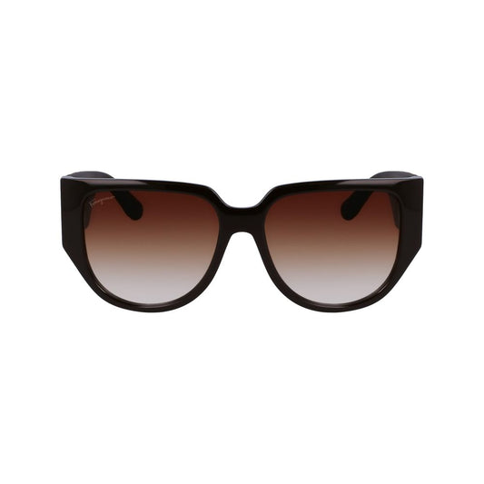 Gafas de sol Ferragamo marrones inyectadas en bio