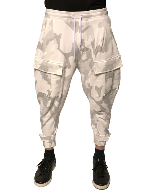 Pantalones Cargo Jogger Camuflaje Blanco Dolce & Gabbana
