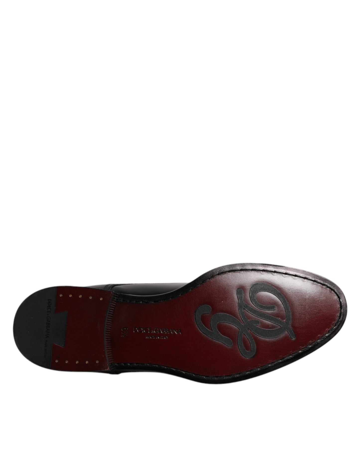 Zapatos de vestir formales Dolce & Gabbana Derby de piel de becerro negra con cordones