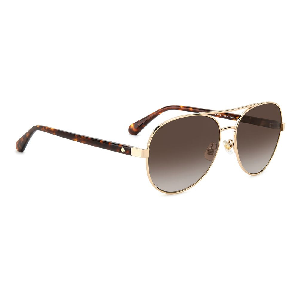 Gafas de sol Kate Spade de metal dorado