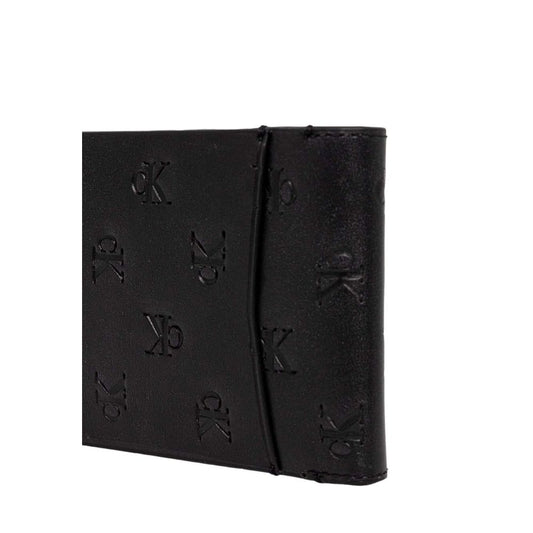 Cartera de cuero negro Calvin Klein Jeans