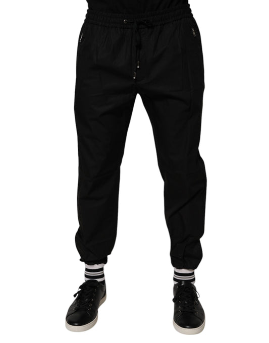 Pantalones deportivos Dolce & Gabbana negros de algodón para hombre