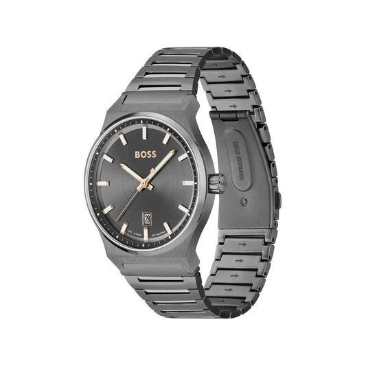 Reloj de vestir Hugo Boss gris de acero inoxidable