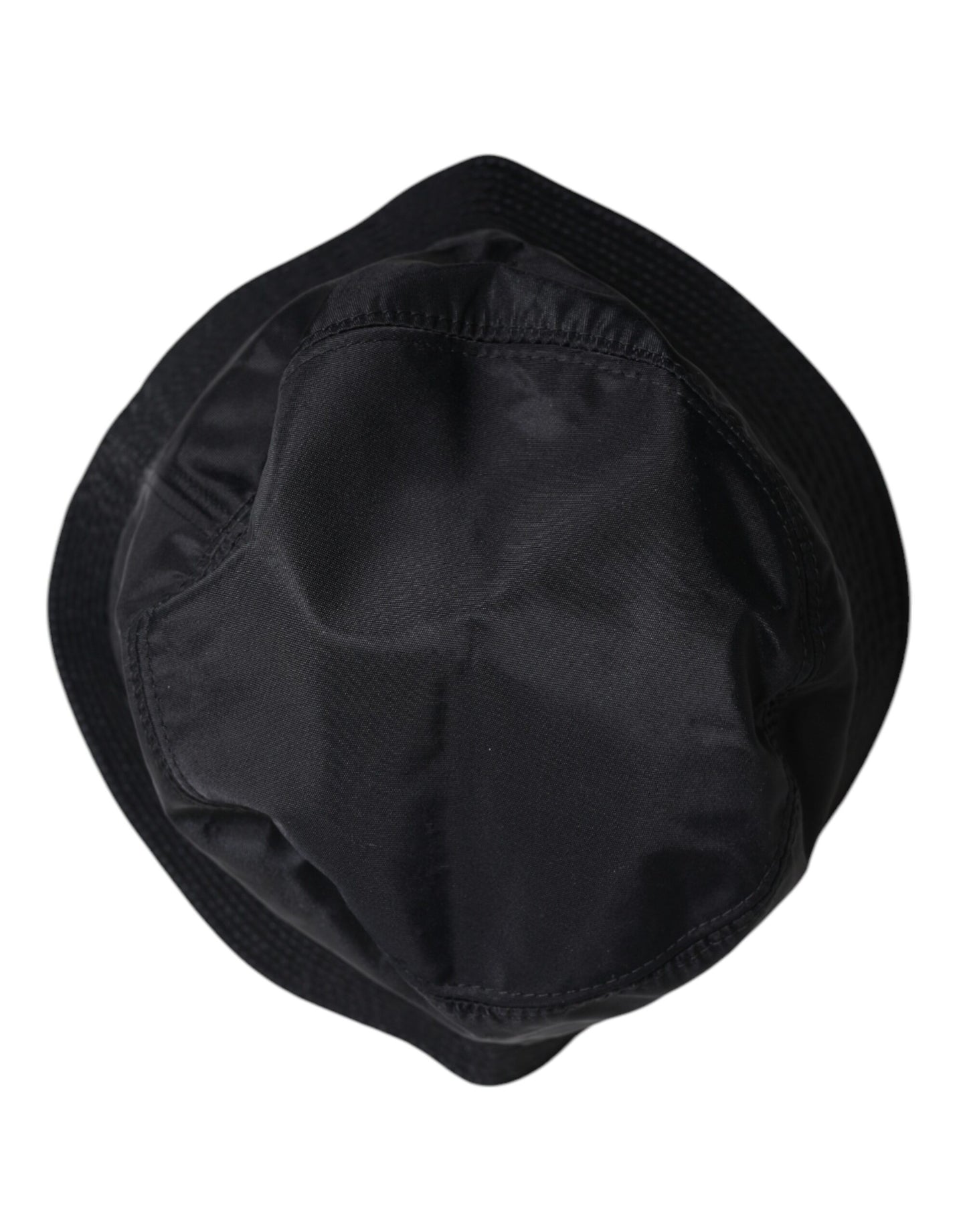 Sombrero de pescador de ala ancha de algodón negro de Dolce & Gabbana