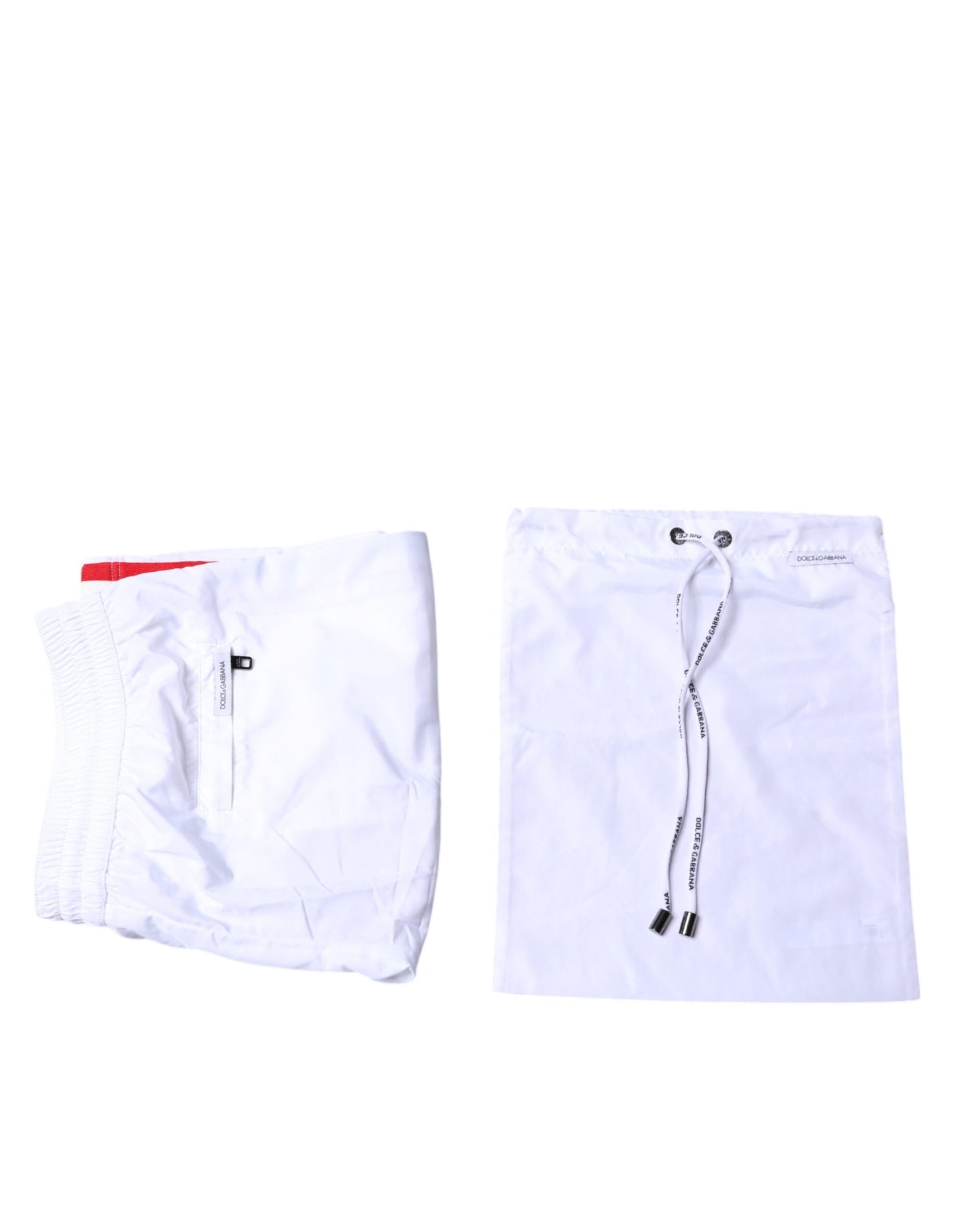 Dolce & Gabbana Traje de Baño de 2 Piezas con Rayas Blancas