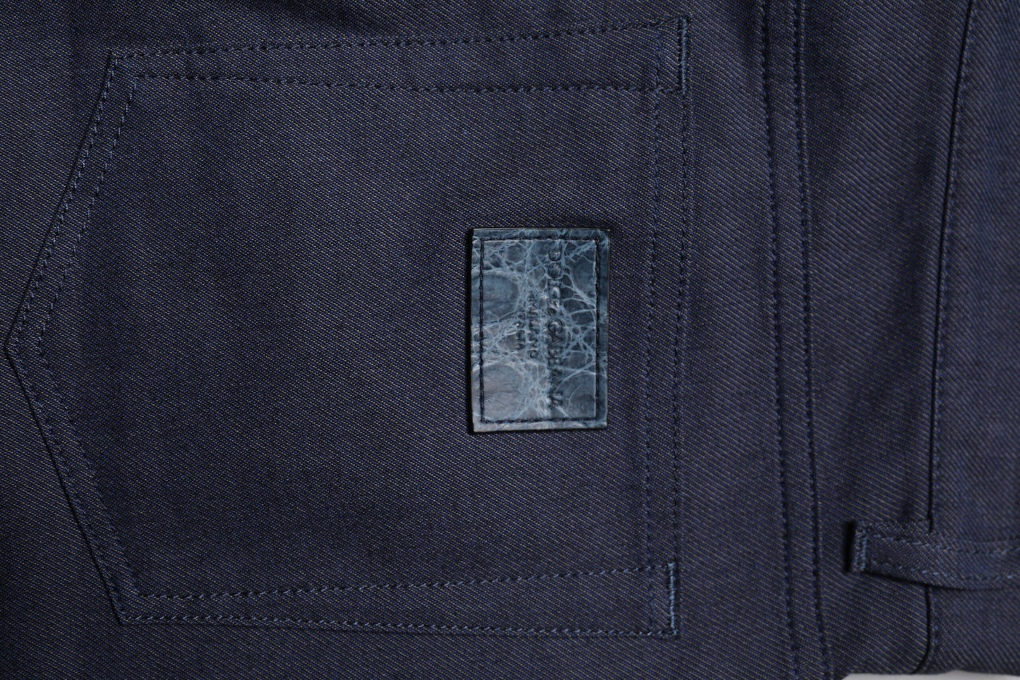 Vaqueros pitillo elásticos de algodón azul oscuro de Dolce & Gabbana