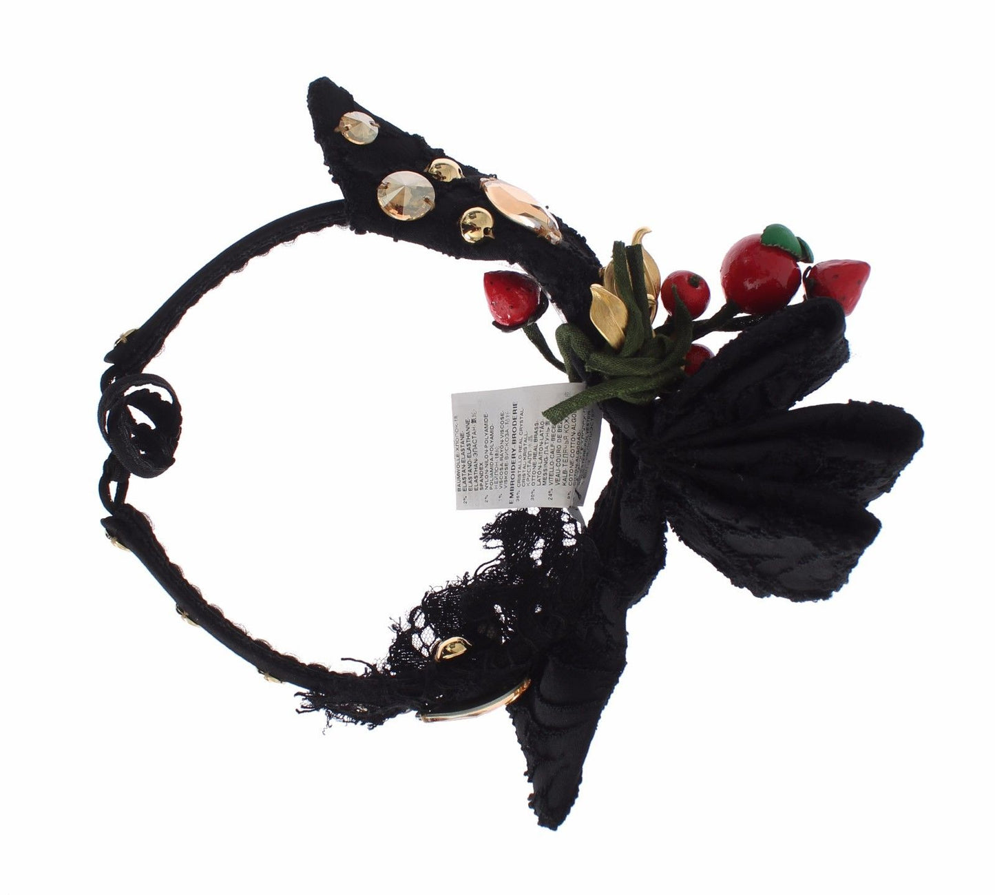 Diadema Tiara con Lazo de Cristal de Frutas del Bosque Dolce & Gabbana