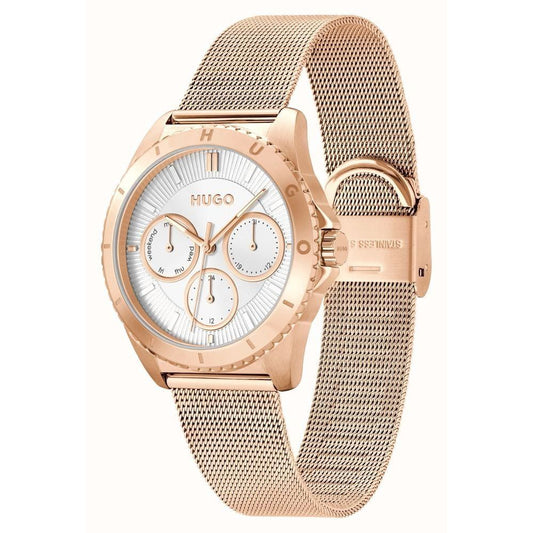 Reloj de vestir Hugo Boss de acero inoxidable dorado