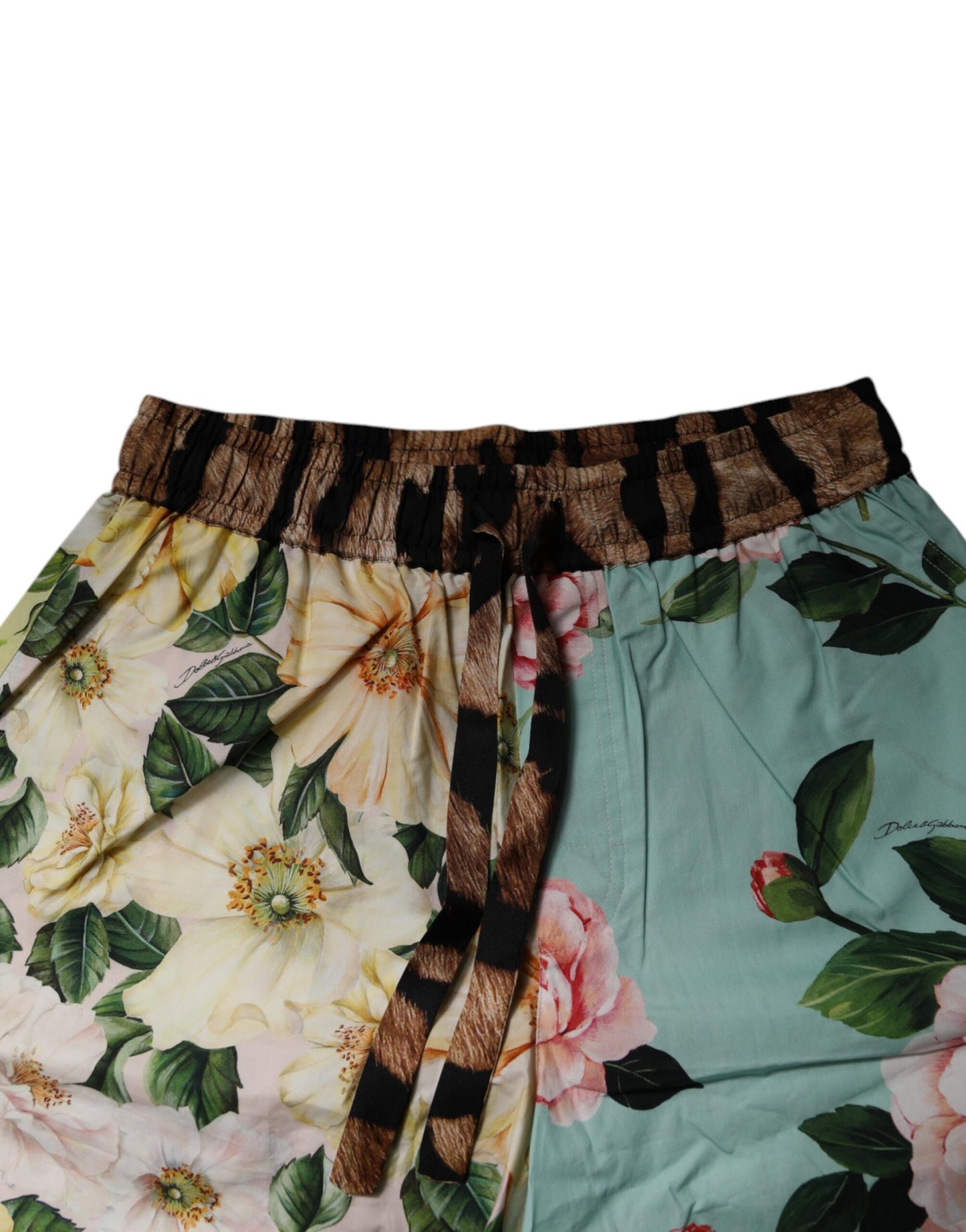 Dolce & Gabbana Bermuda para hombre con estampado floral multicolor