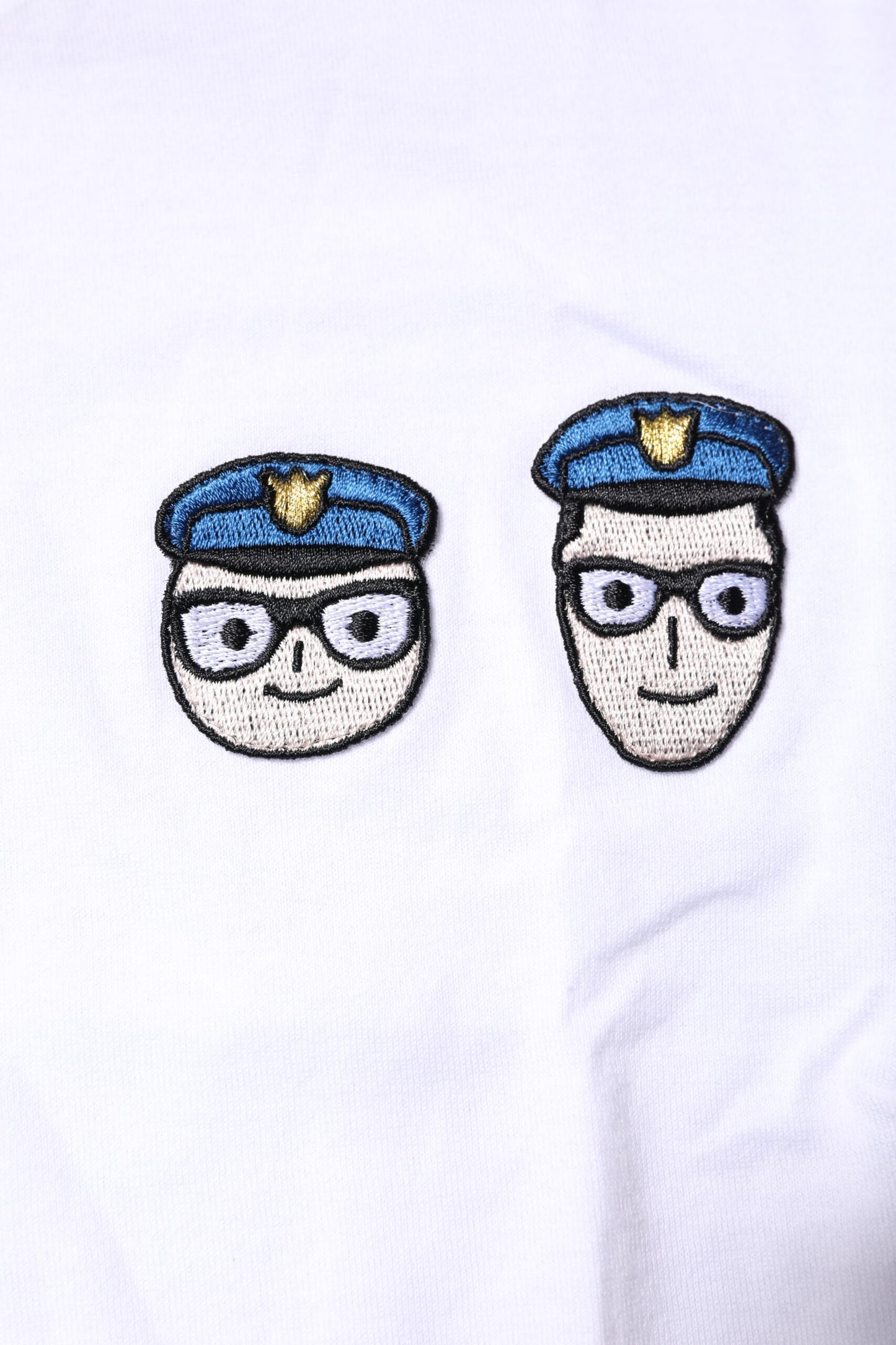 Camiseta de algodón con cuello redondo #DGFamily blanca de Dolce & Gabbana