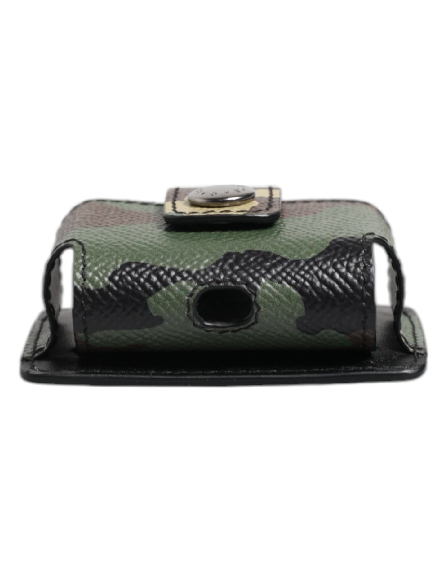 Estuche de piel con diseño de camuflaje multicolor para Airpods de Dolce & Gabbana