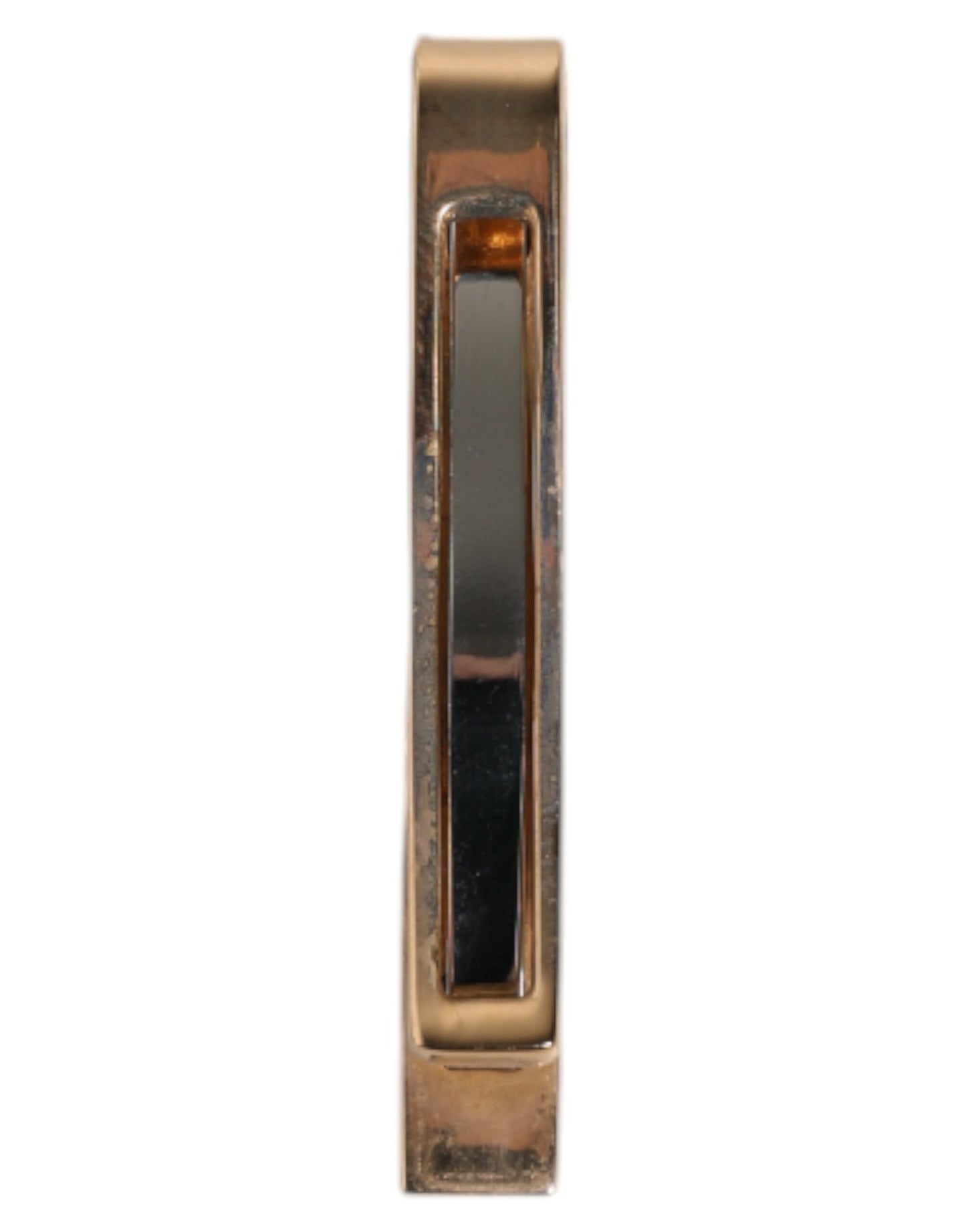 Barra de pasador de corbata con logo de latón dorado de Dolce & Gabbana