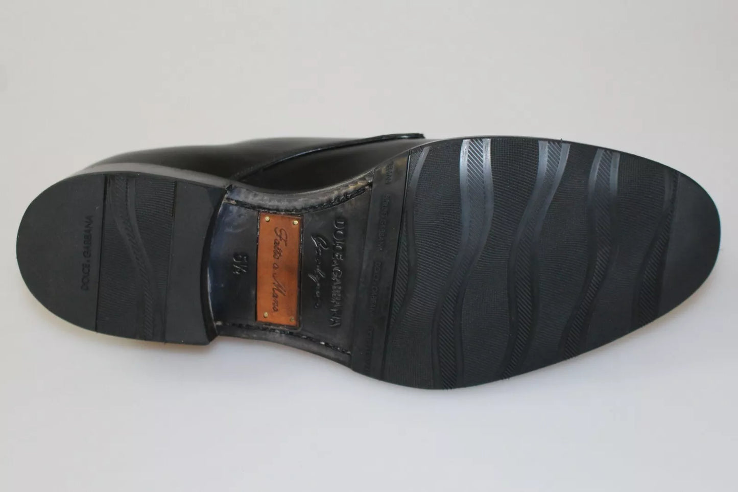 Zapatos Dolce & Gabbana SARTORIA hechos a mano en cuero negro