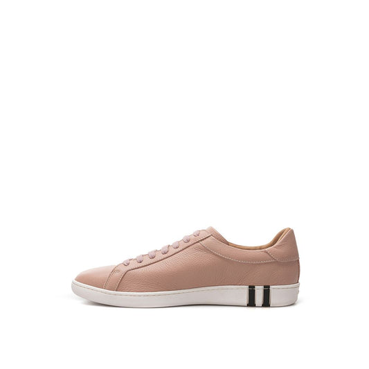 Zapatillas bajas de cuero rosa Bally