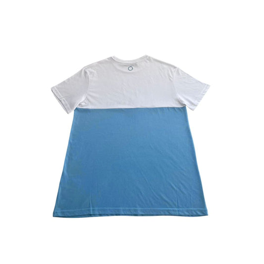 Camiseta de hombre Trussardi Beachwear de algodón azul claro