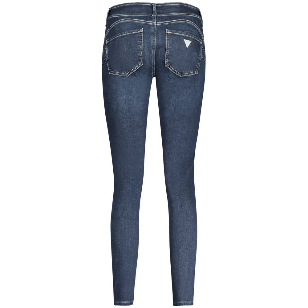 Guess Jeans Vaqueros ajustados de algodón azul para mujer