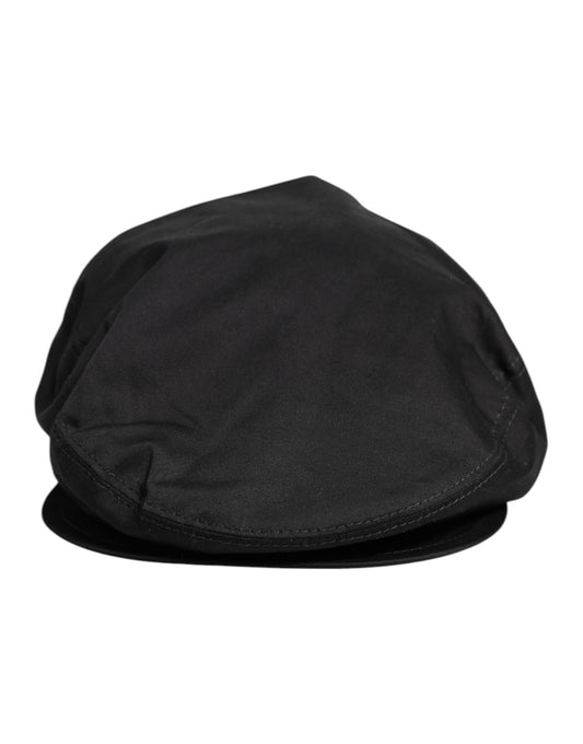 Gorra Newsboy Dolce & Gabbana de algodón negro