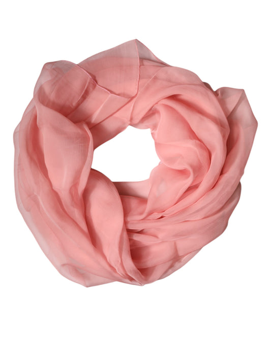 Pañuelo/fular rectangular de seda rosa Dolce & Gabbana para mujer