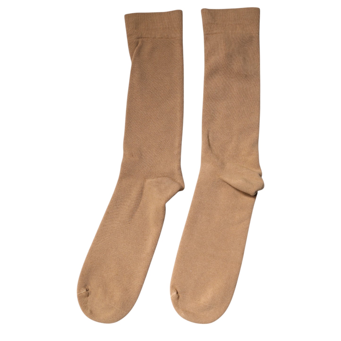 Calcetines para hombre Dolce & Gabbana de algodón, marrón liso, a media pantorrilla