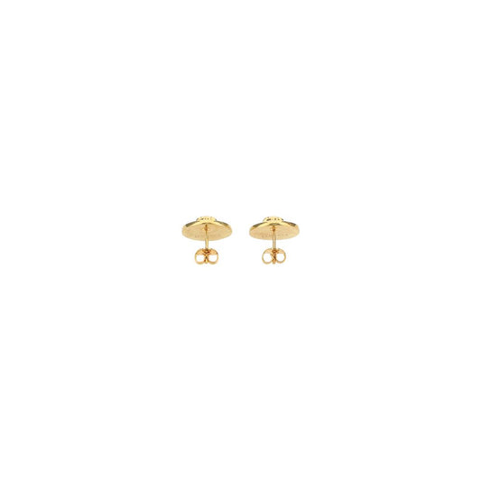 Pendientes de metal dorado Versace