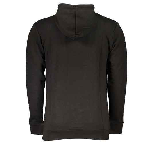 Sudadera con capucha Cavalli Class de algodón negro para hombre