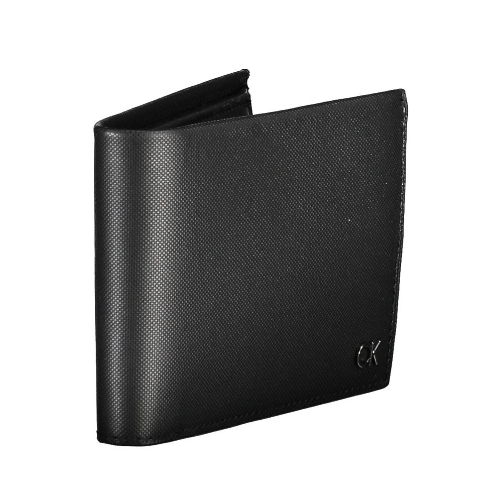 Cartera de cuero negra para hombre Calvin Klein