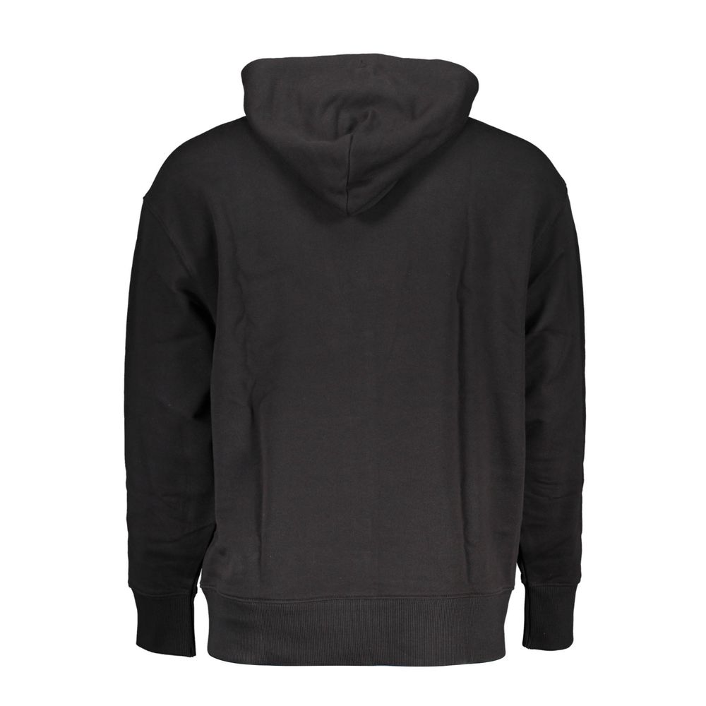 Sudadera con capucha de algodón negra para hombre Tommy Hilfiger