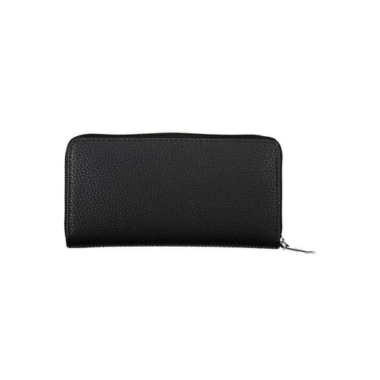 Cartera de poliuretano negra para mujer Calvin Klein