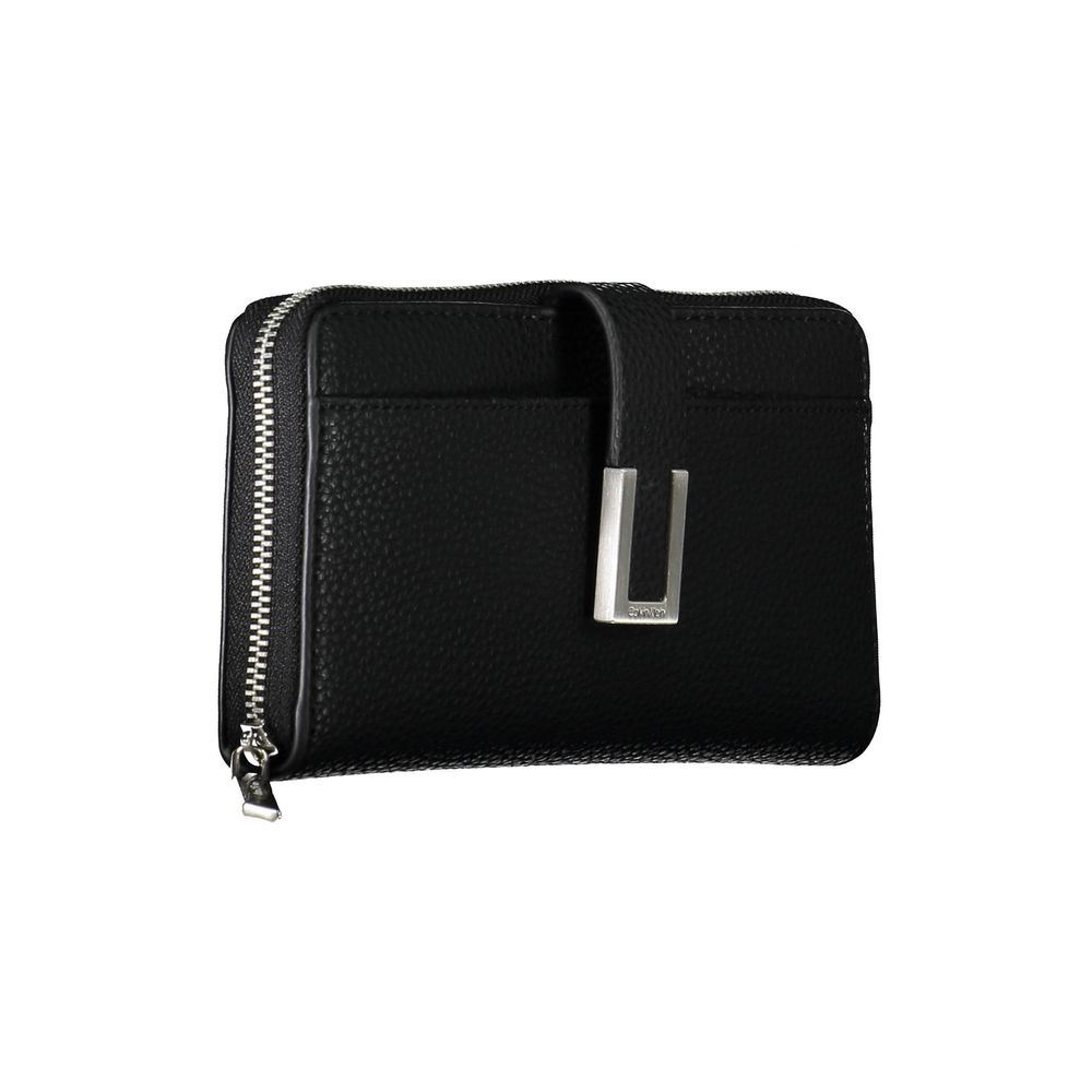 Calvin Klein Black Polyurethane Women's Wallet