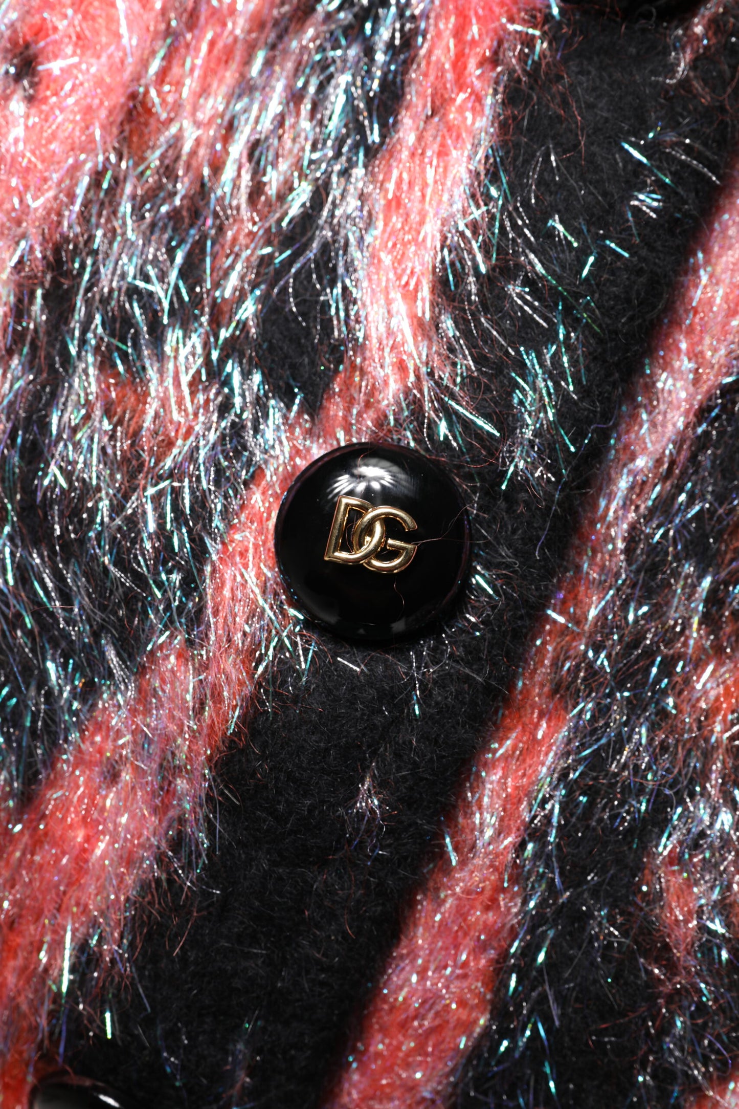 Cárdigan de punto con botones de mohair y lana rojo de Dolce & Gabbana