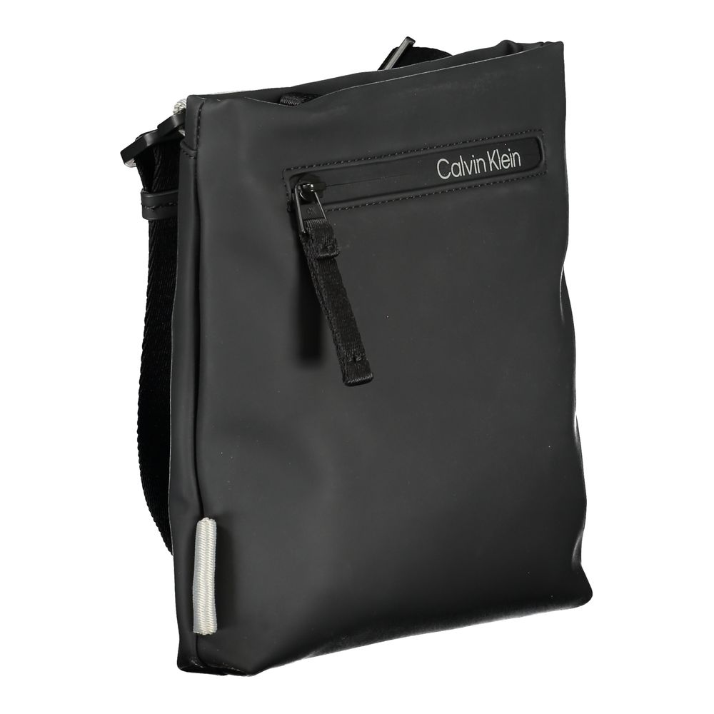 Calvin Klein Black Polyester Men's Shoulder Bag
