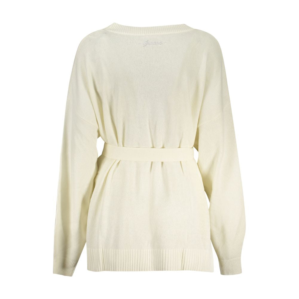 Cárdigan blanco de acrílico para mujer Guess Jeans