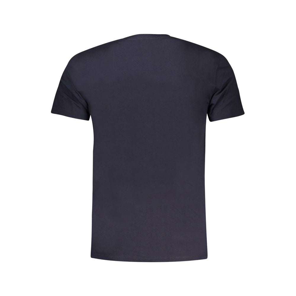 Guess Jeans Camiseta de algodón azul para hombre
