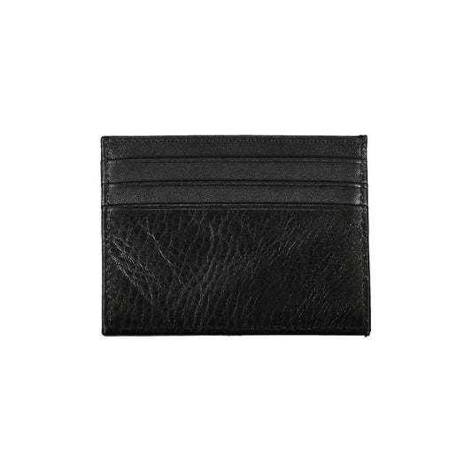 Portefeuille Tommy Hilfiger en cuir noir pour homme