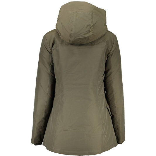 Chaqueta de Algodón Negra Woolrich para Mujer