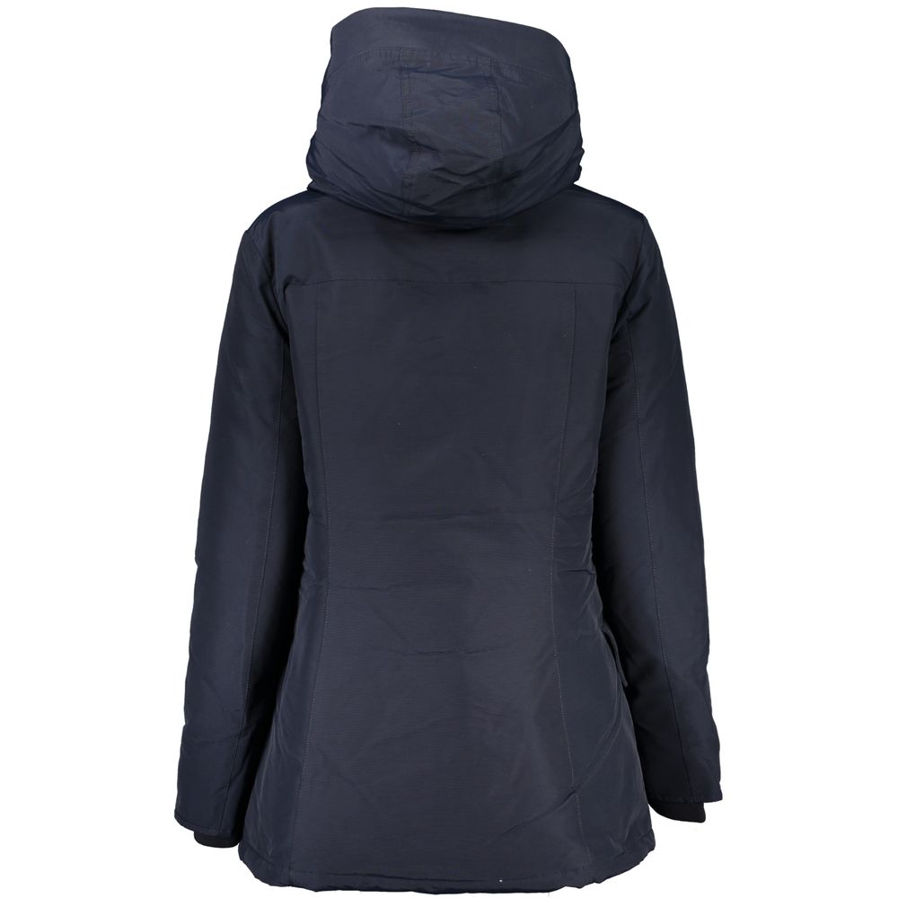 Chaqueta de mujer de algodón azul Woolrich