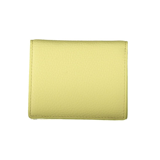 Monedero de mujer de cuero Coccinelle Giallo