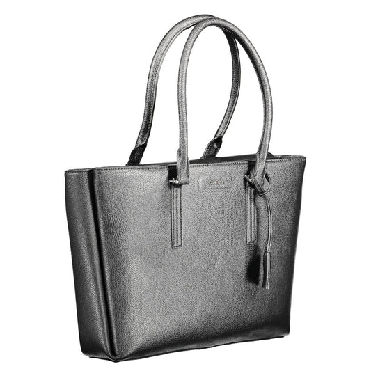 Bolso de Hombro de Poliuretano Negro Calvin Klein para Mujer