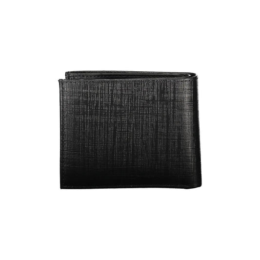 Cartera de cuero negro para hombre Calvin Klein