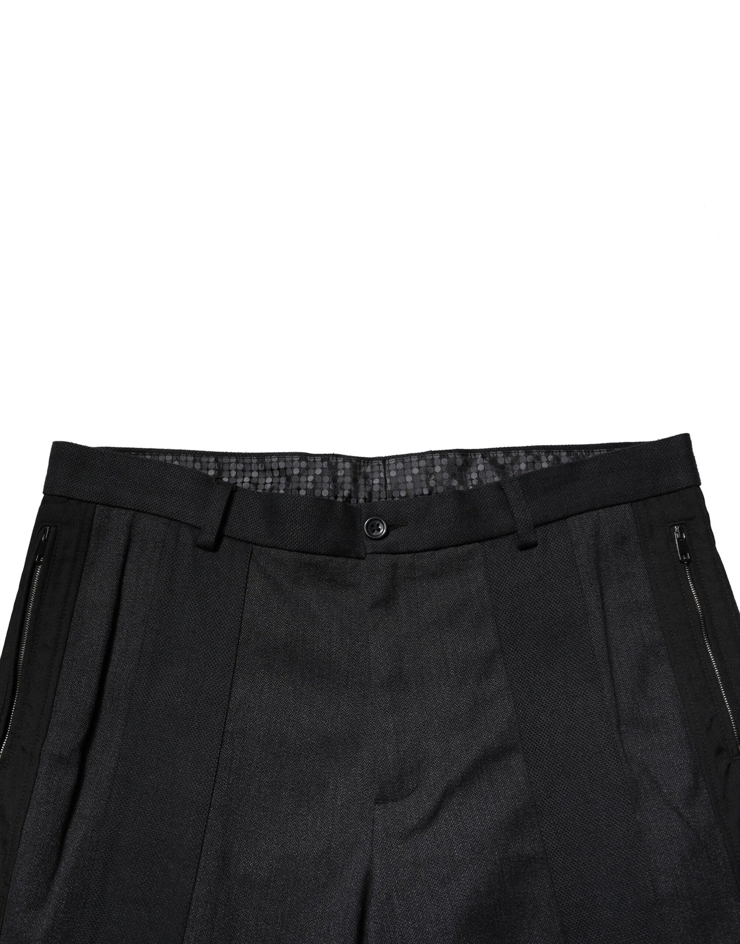 Dolce & Gabbana Vestido Negro de Algodón Pantalones de Vestir Entallados