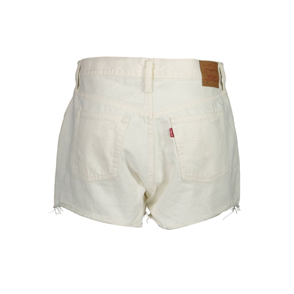 Vaqueros blancos de algodón Levi's para mujer