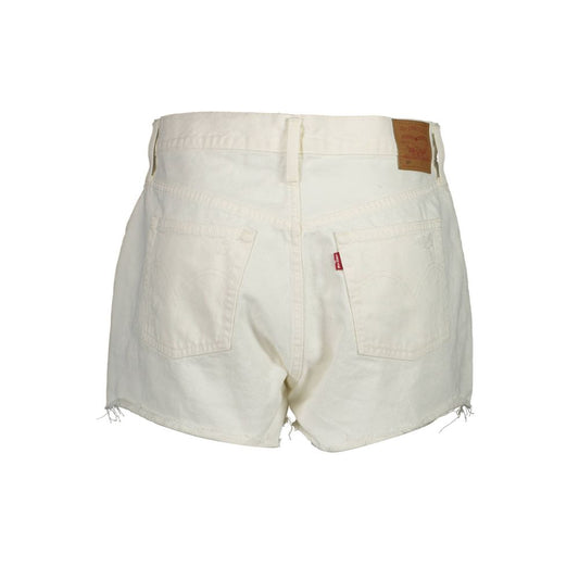 Vaqueros blancos de algodón Levi's para mujer