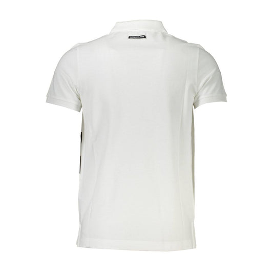 Polo de algodón blanco Cavalli Class para hombre
